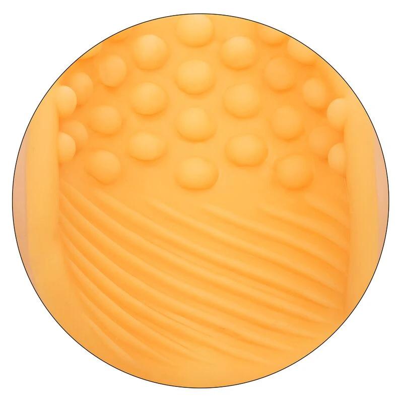 MASTURBADOR COM CONTAS GRIP LARANJA - Sex Shop Sexy
