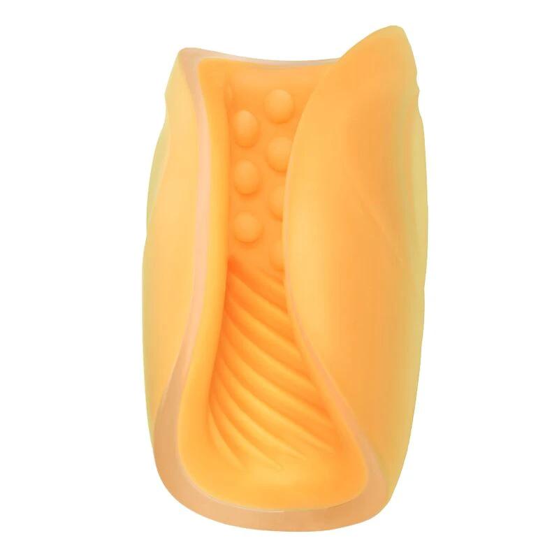 MASTURBADOR COM CONTAS GRIP LARANJA - Sex Shop Sexy
