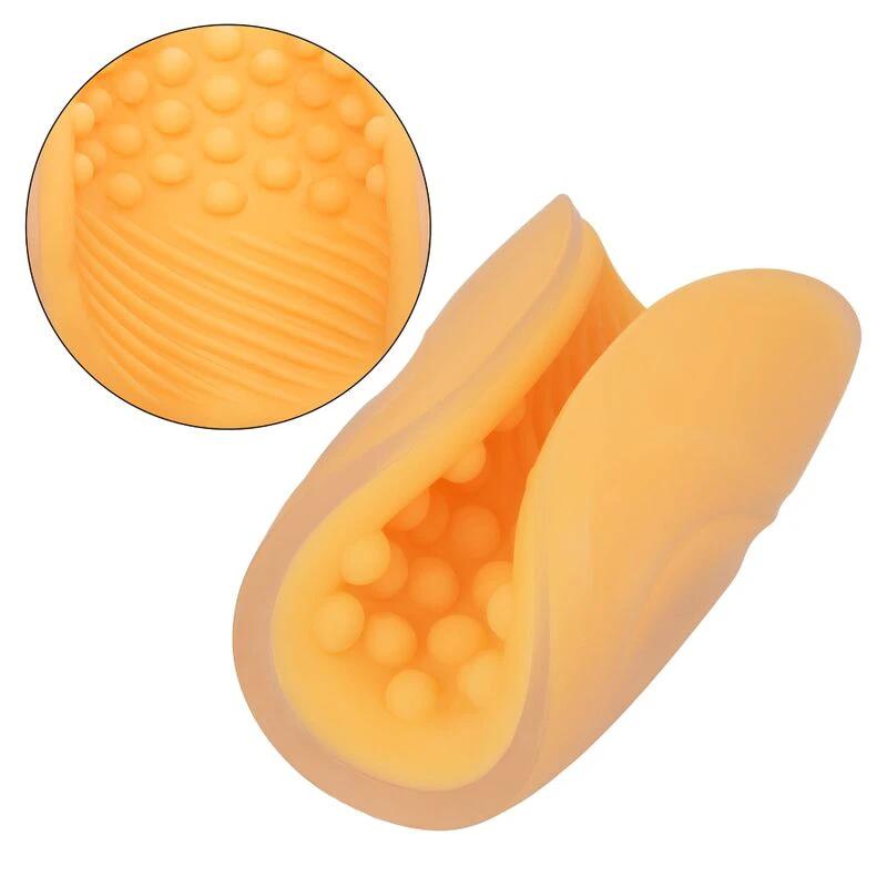 MASTURBADOR COM CONTAS GRIP LARANJA - Sex Shop Sexy