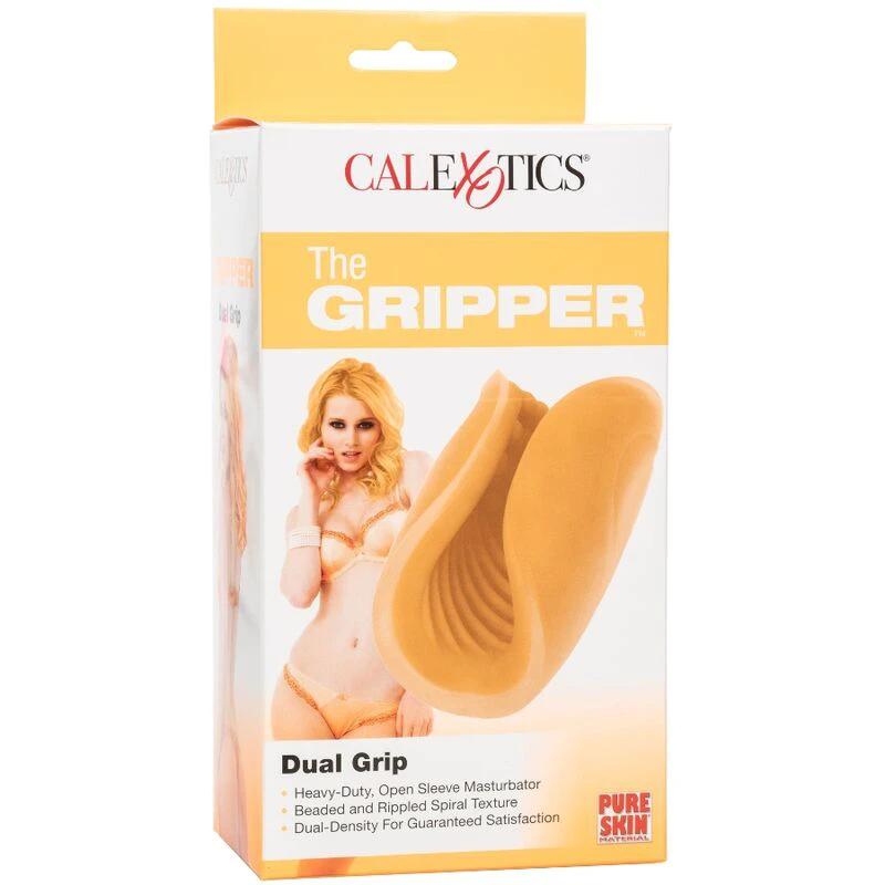 MASTURBADOR COM CONTAS GRIP LARANJA - Sex Shop Sexy