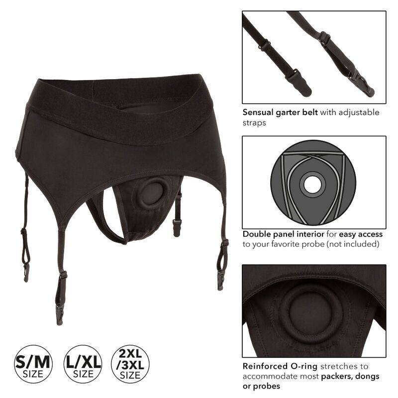 CALEXOTICS - BOUNDLESS ARNÊS TANGA COM LIGAS L/XL