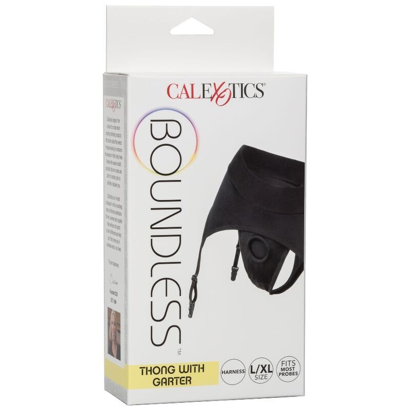 CALEXOTICS - BOUNDLESS ARNÊS TANGA COM LIGAS S/M