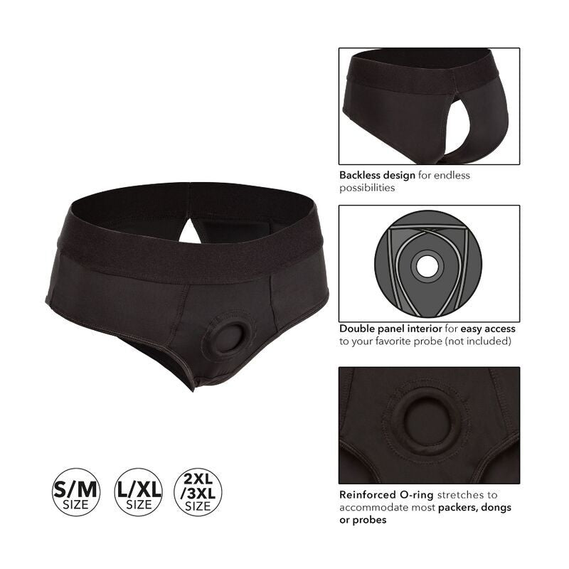 CALEXOTICS - BOUNDLESS ARNÊS CUECA COM ABERTURA TRASEIRA L/XL