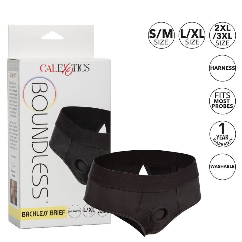 CALEXOTICS - BOUNDLESS ARNÊS CUECA COM ABERTURA TRASEIRA L/XL