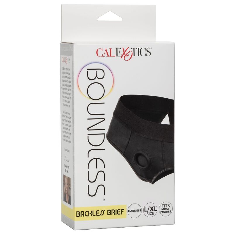 CALEXOTICS - BOUNDLESS ARNÊS CUECA COM ABERTURA TRASEIRA L/XL