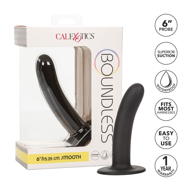 CALEXOTICS - BOUNDLESS DILDO 15.25 CM COMPATÍVEL COM ARNÊS LISO