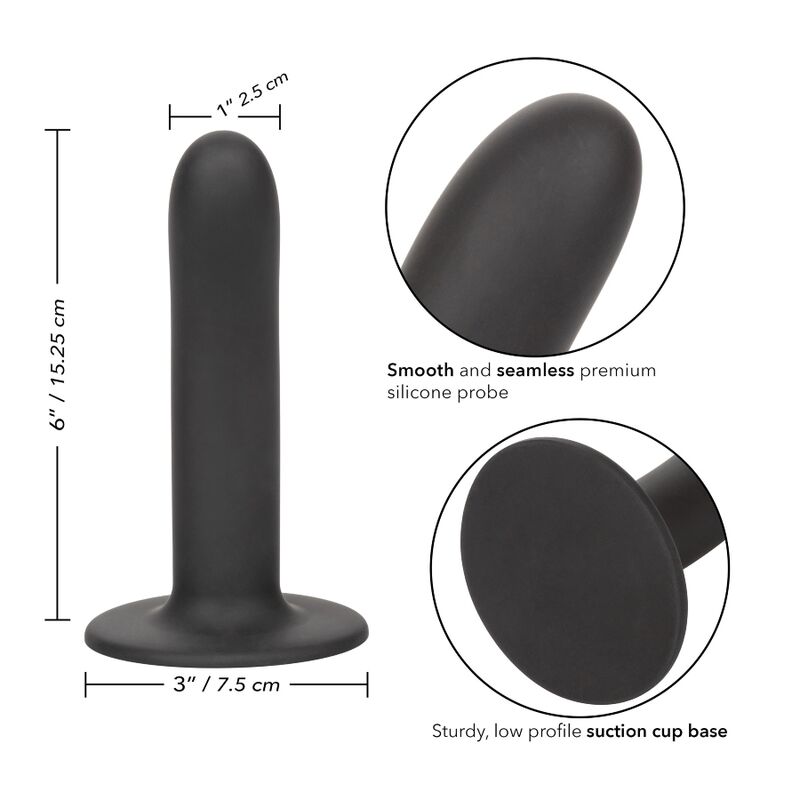 CALEXOTICS - BOUNDLESS DILDO 15.25 CM COMPATÍVEL COM ARNÊS LISO