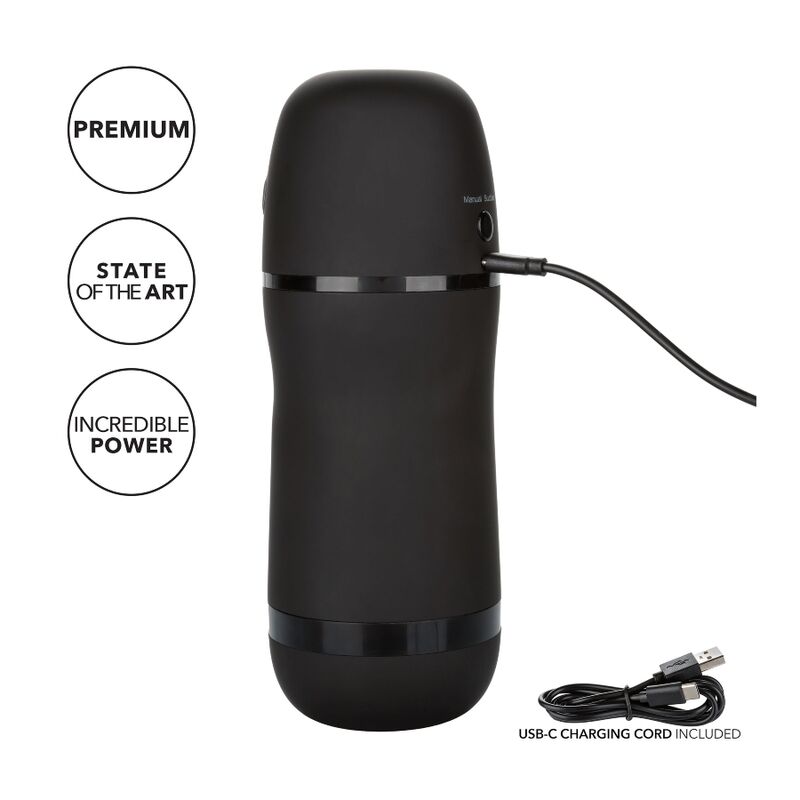 CALEXOTICS - OPTIMUM POWER MASTURBADOR COM VIBRAÇÃO E ONDAS ESTIMULADORAS