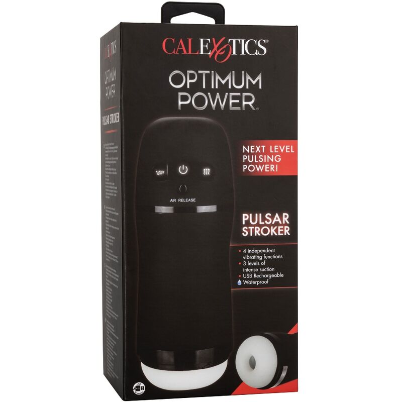 CALEXOTICS - OPTIMUM POWER MASTURBADOR COM VIBRAÇÃO E ONDAS ESTIMULADORAS