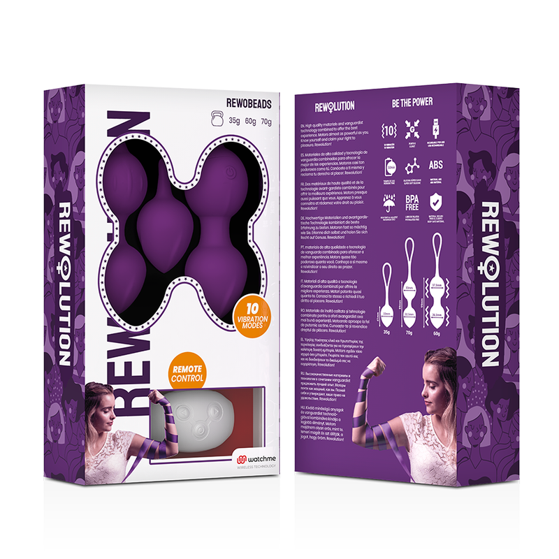 Rewolution - Rewobeads Bolas Vibratórias Controle Remoto Com Tecnologia Watchme