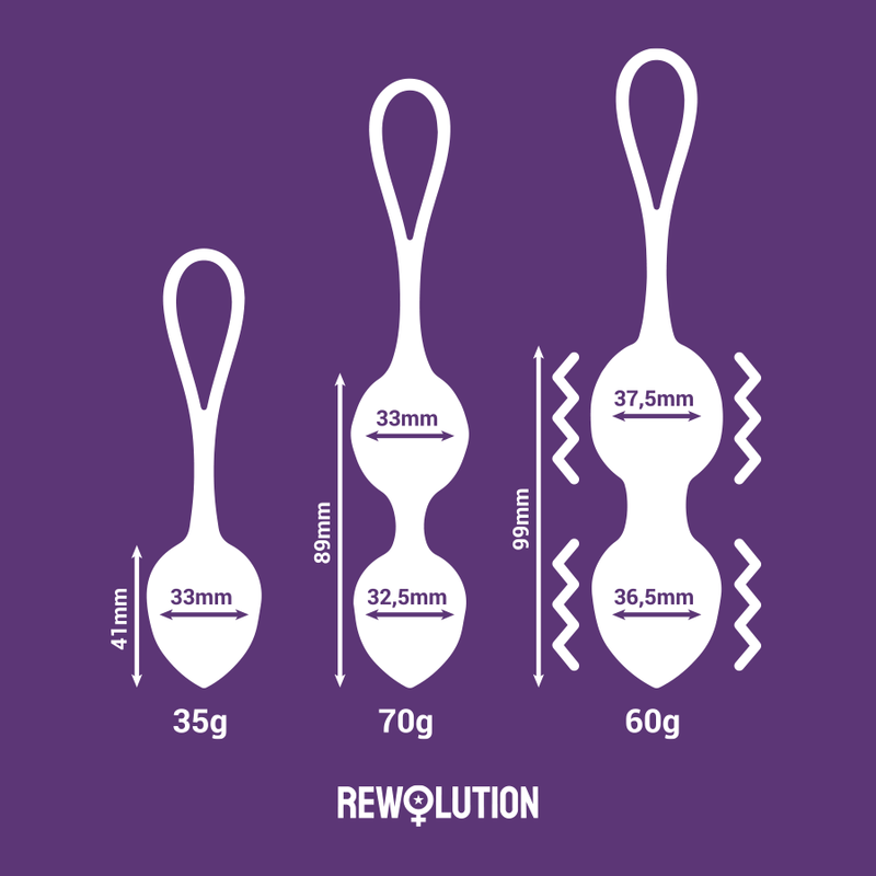 Rewolution - Rewobeads Bolas Vibratórias Controle Remoto Com Tecnologia Watchme