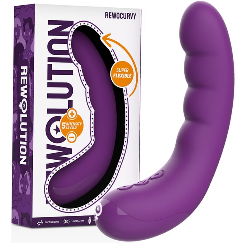 REWOLUTION - REWOCURVY VIBRADOR FLEXÍVEL RECARREGÁVEL