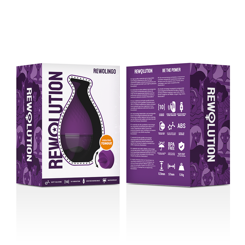 REWOLUTION - REWOLINGO VIBRADOR COM LÍNGUA