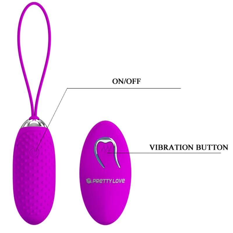 JOANNA OVO VIBRADOR CONTROLE REMOTO 12 MODOS - Sex Shop Sexy