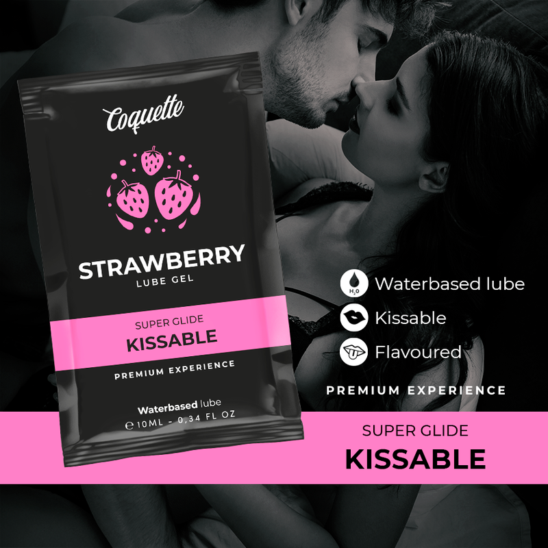 Coquette Chic Desire - Lubrificante Beijvel Base De Gua De Morango 10 Ml