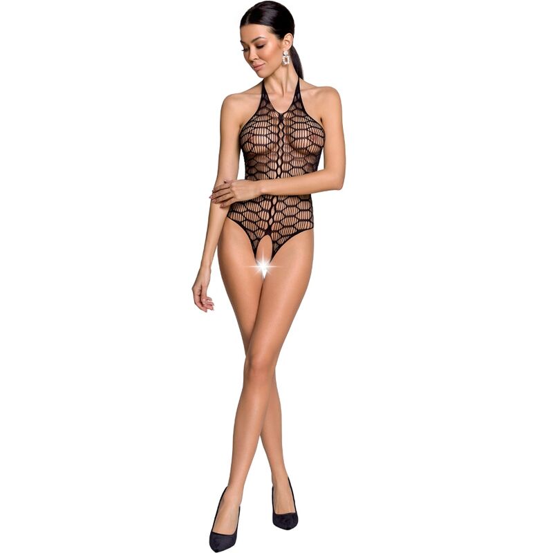 PASSION - WOMAN BS087 BODYSTOCKING PRETO TAMANHO ÚNICO