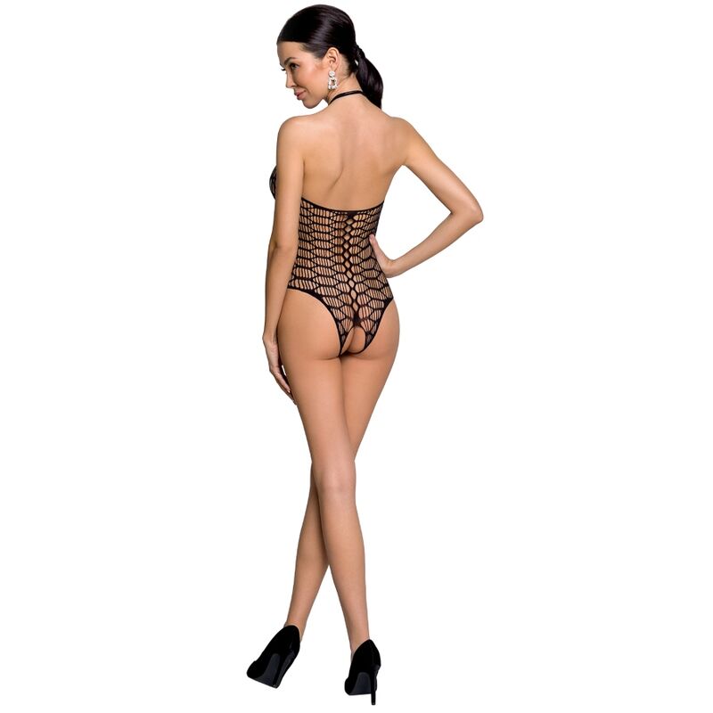 PASSION - WOMAN BS087 BODYSTOCKING PRETO TAMANHO ÚNICO