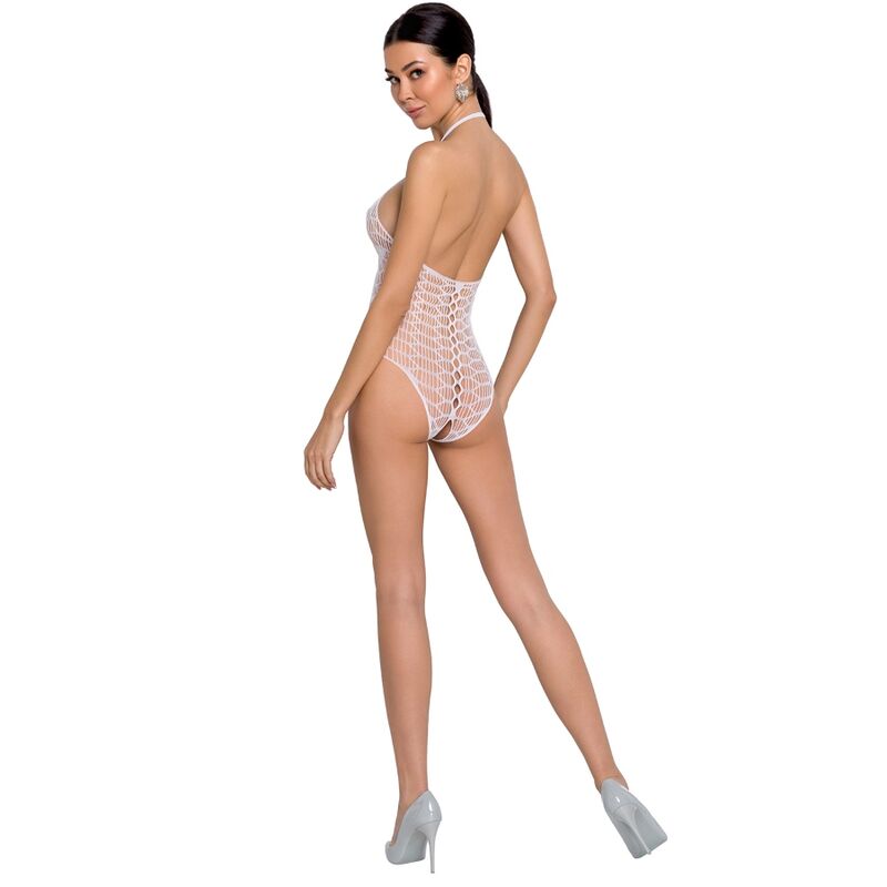 PASSION - WOMAN BS087 BODYSTOCKING BRANCO TAMANHO ÚNICO