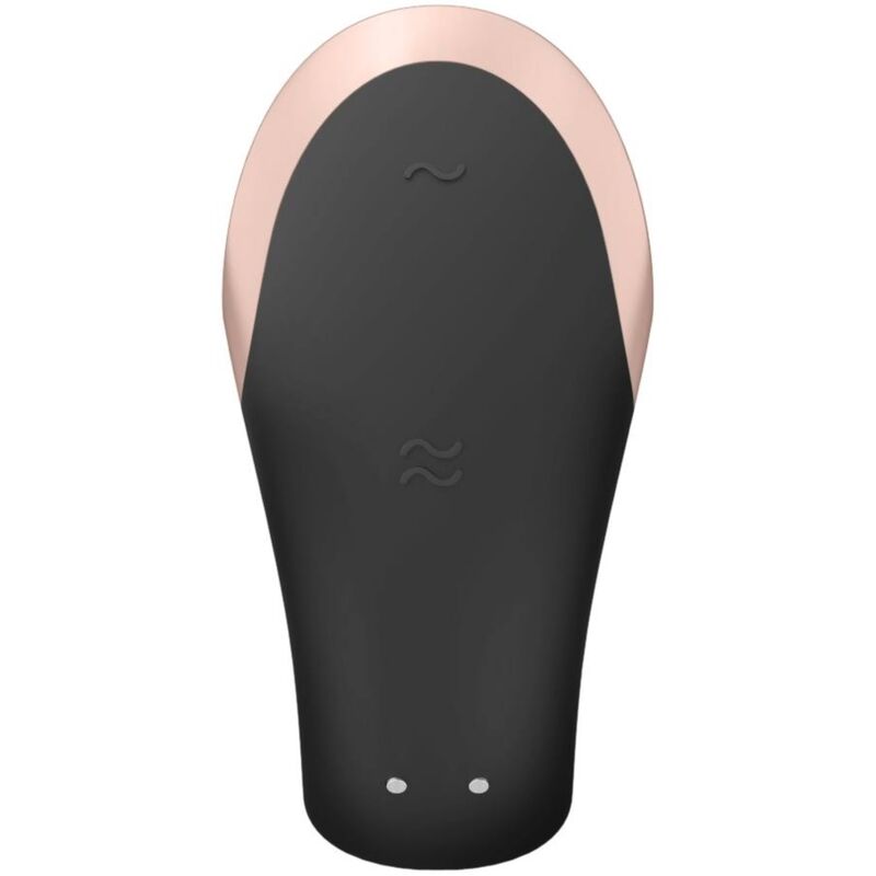 SATISFYER - APP DOUBLE LOVE VIBRADOR PARA CASAIS LUXURY PRETO