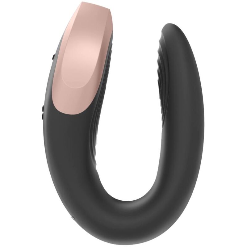 SATISFYER - APP DOUBLE LOVE VIBRADOR PARA CASAIS LUXURY PRETO