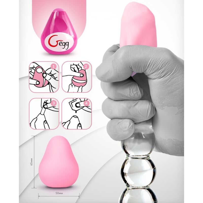 G-VIBE - HUEVO MASTURBADOR TEXTURADO REUTILIZÁVEL ROSA