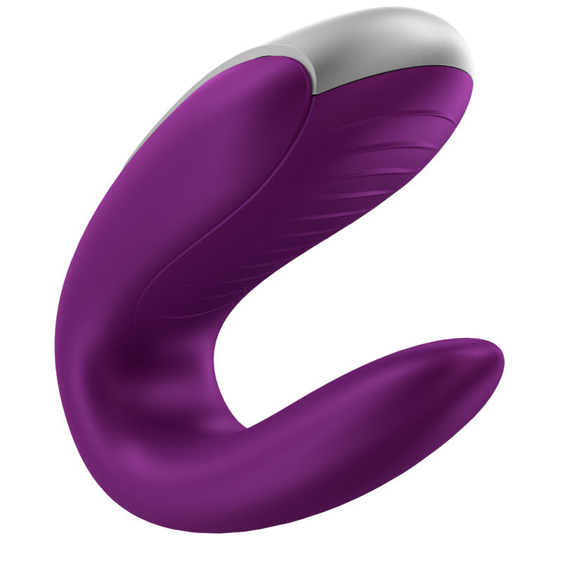 SATISFYER - DOUBLE FUN PARTNER PURPLE VIBRATOR