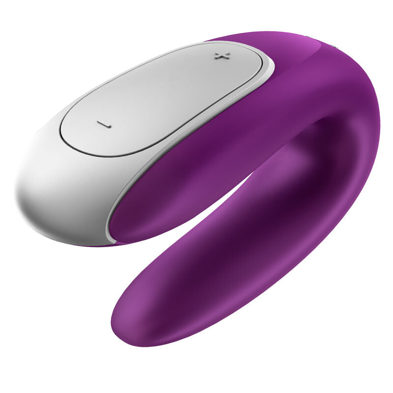 SATISFYER - DOUBLE FUN PARTNER PURPLE VIBRATOR