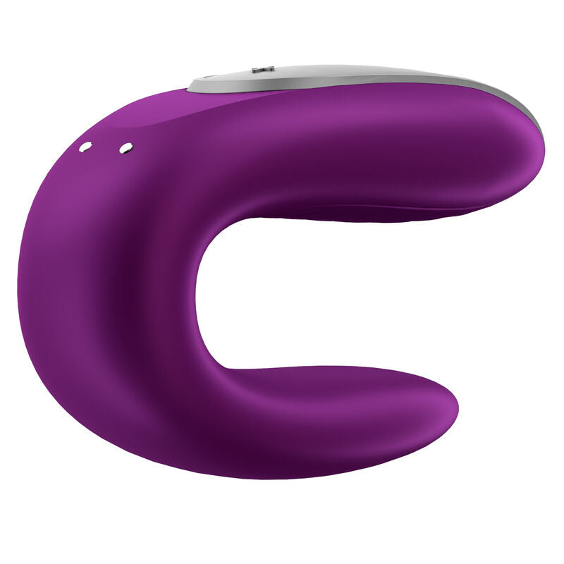 SATISFYER - DOUBLE FUN PARTNER PURPLE VIBRATOR