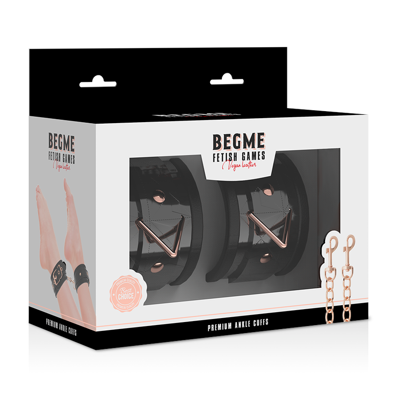 BEGME - BLACK EDITION ALGEMAS PARA TORNOZELOS COM FORRO EM NEOPRENO