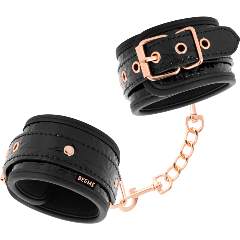 BEGME - BLACK EDITION ALGEMAS PARA TORNOZELOS COM FORRO EM NEOPRENO