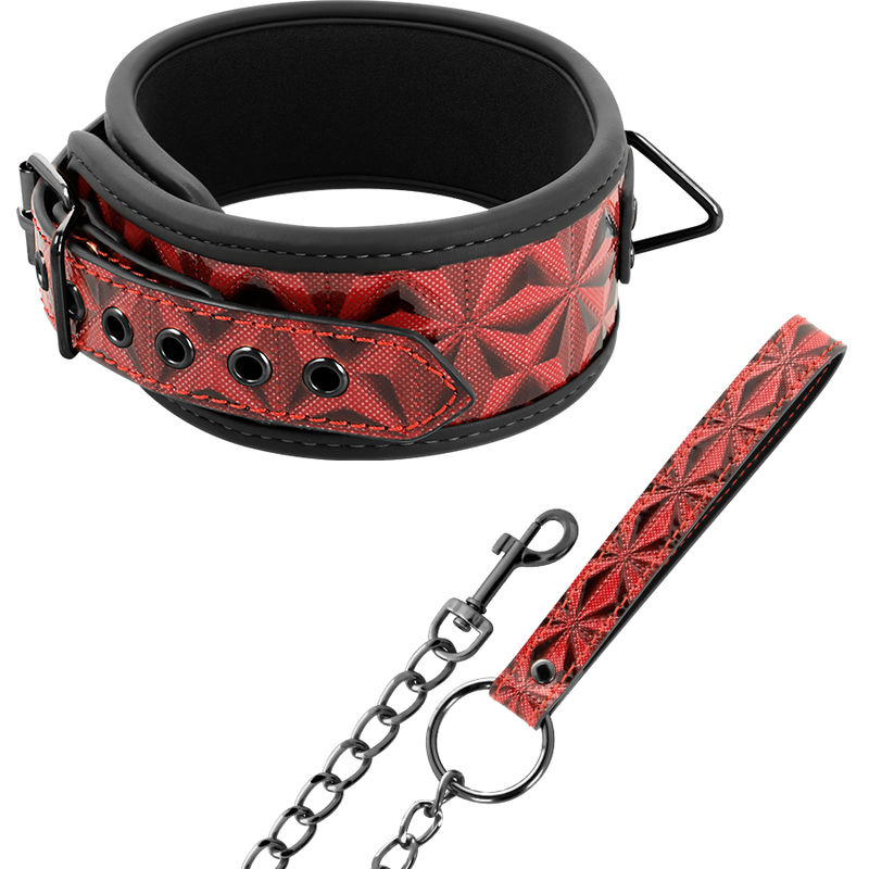 BEGME - RED EDITION COLAR EM COURO VEGANO COM FORRO EM NEOPRENO
