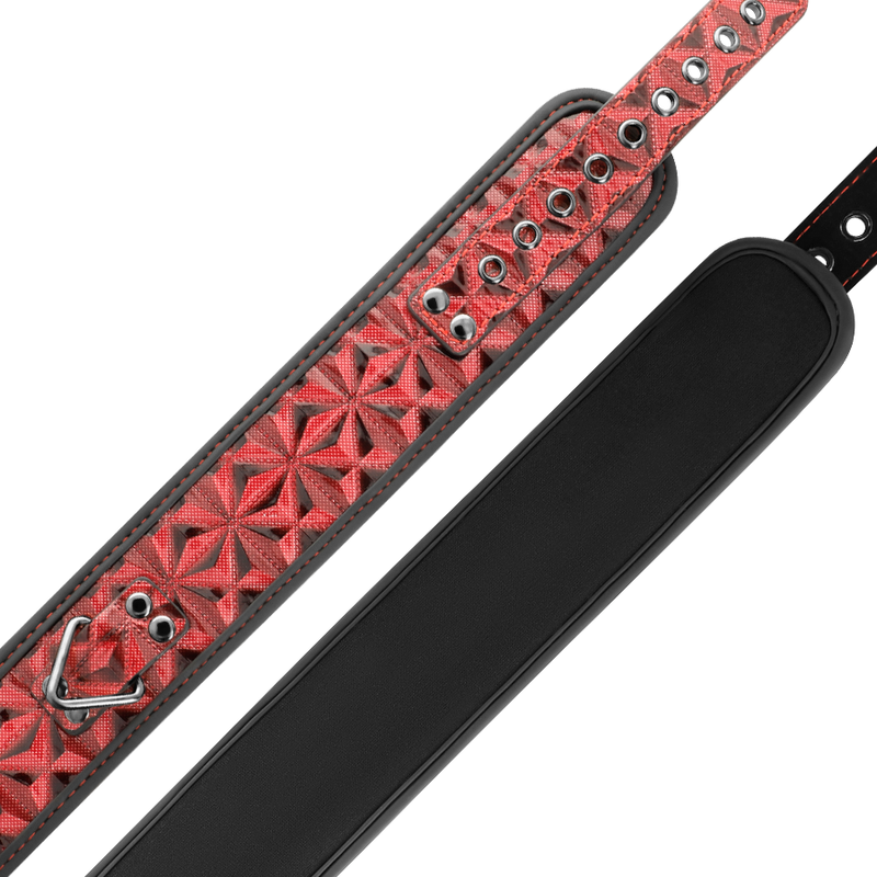 BEGME - RED EDITION COLAR EM COURO VEGANO COM FORRO EM NEOPRENO