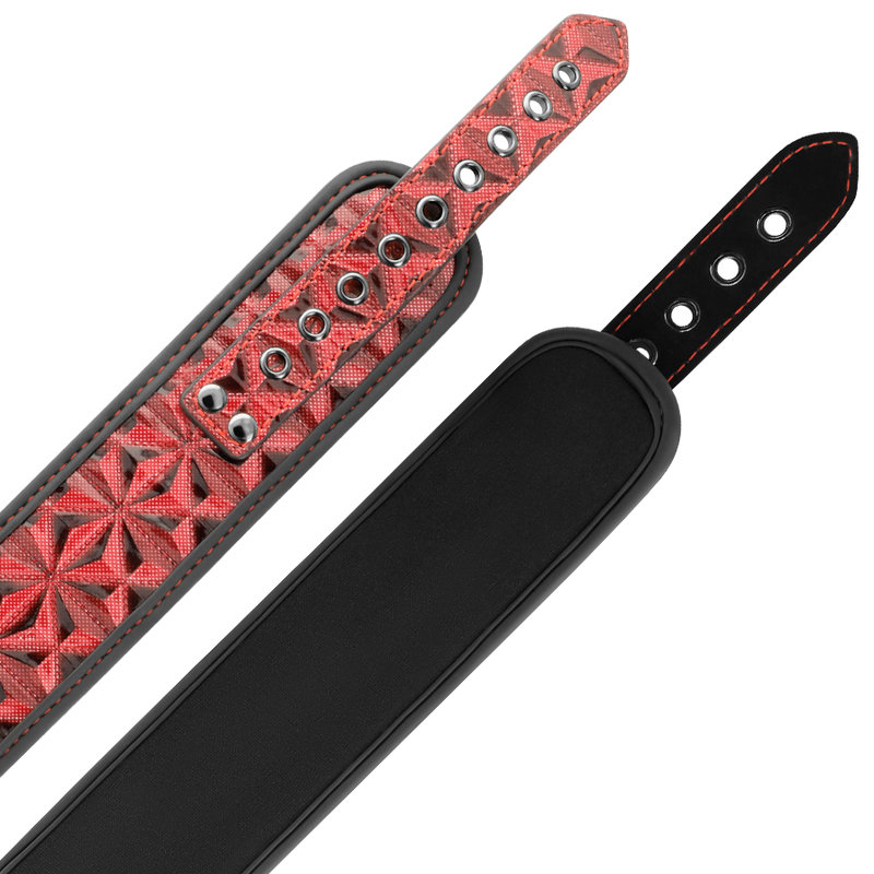Begme - Colar Edio Vermelha Com Braadeiras Com Forro De Neoprene