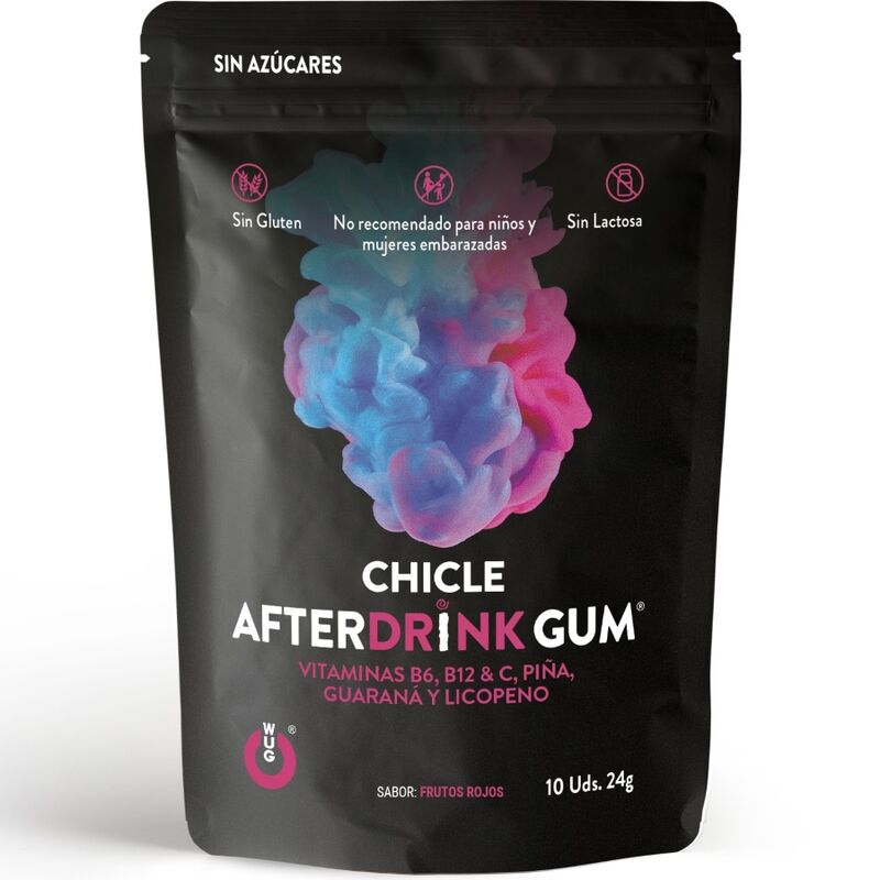 WUG GUM - AFTER DRINK PASTILHA ELÁSTICA ANTI-RESSACA 10 UNIDADES