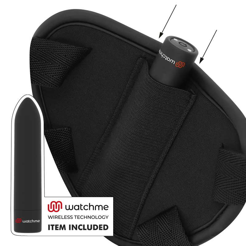 FETISH SUBMISSIVE CYBER STRAP - ARNÊS COM DILDO E BALA CONTROLO REMOTO TECNOLOGIA WATCHME S