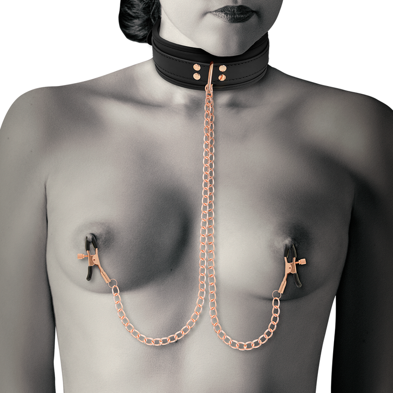 Coquette Chic Desire - Colar Fantasy Nipple Clamp Com Forro De Neoprene