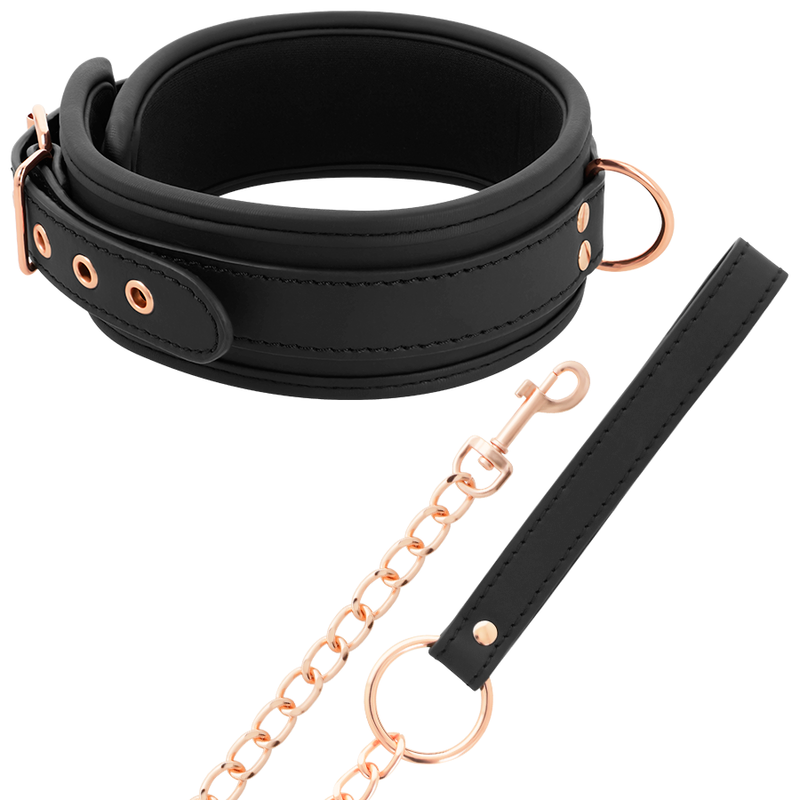Coquette Chic Desire - Colar De Couro Fantasy Vegan Com Ala E Forro De Neoprene