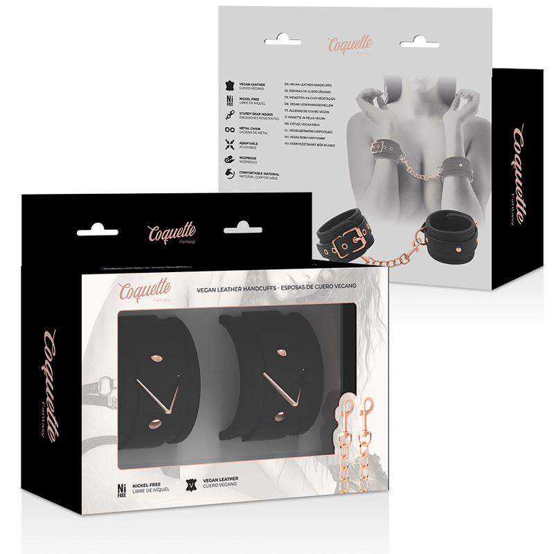 Coquette Chic Desire - Algemas De Couro Fantasy Vegan Com Forro De Noprene