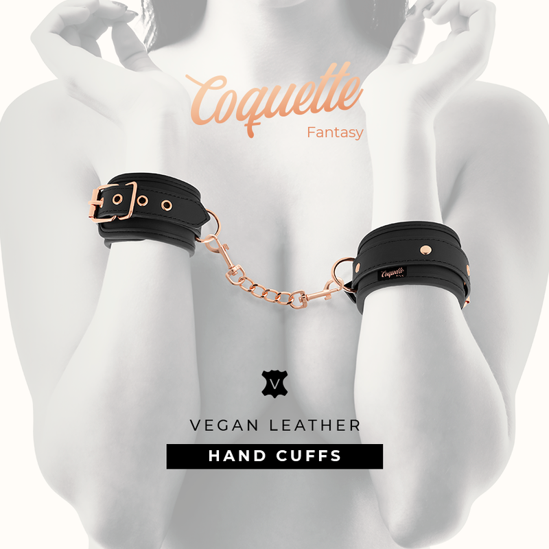 Coquette Chic Desire - Algemas De Couro Fantasy Vegan Com Forro De Noprene
