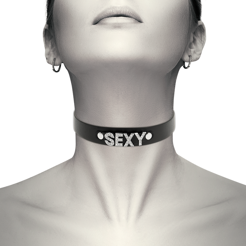 COQUETTE CHIC DESIRE - CHOKER EM COURO VEGANO SEXY