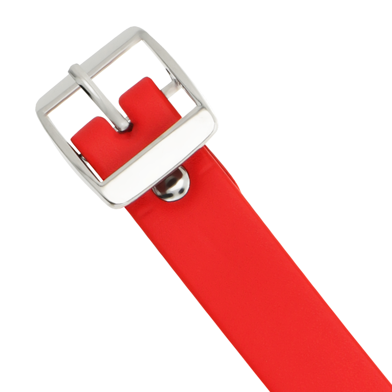 Coquette Chic Desire - Colar De Couro Vegano Vermelho Acessório Fetish Mulher