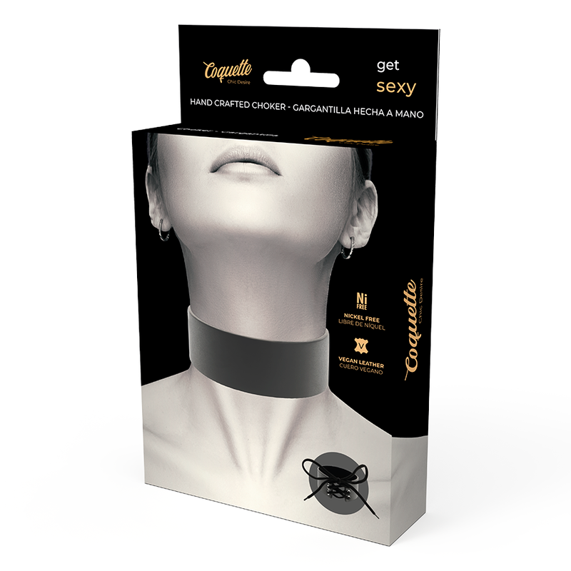 Coquette Chic Desire - Gargantilha De Couro Vegano