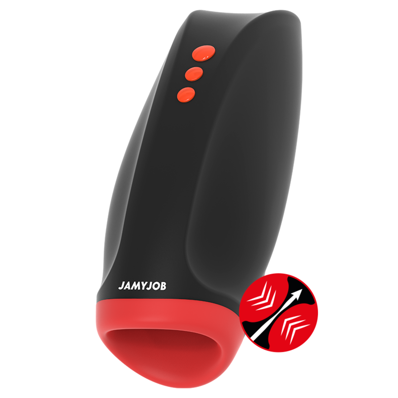JAMYJOB - NOVAX MASTURBADOR COM VIBRAÇÃO E COMPRESSÃO