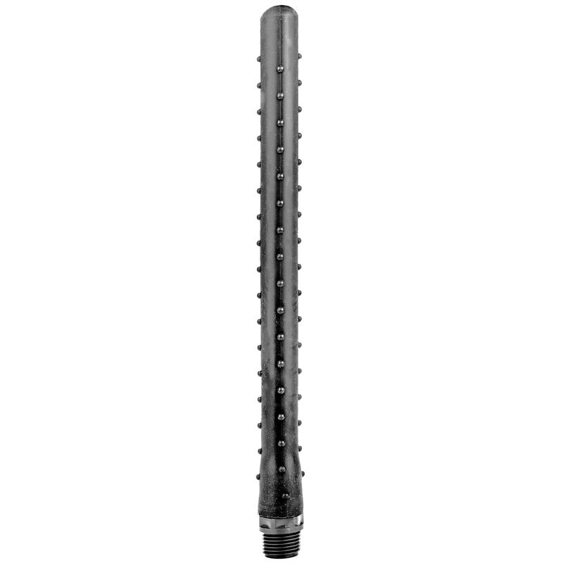 ALL BLACK - DUCHE ANAL EM SILICONE COM SALIÊNCIAS 27 CM