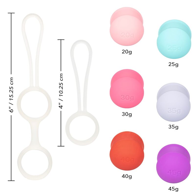 CALEXOTICS - SHE-OLOGY SET DE BOLAS KEGEL INTERCAMBIÁVEIS