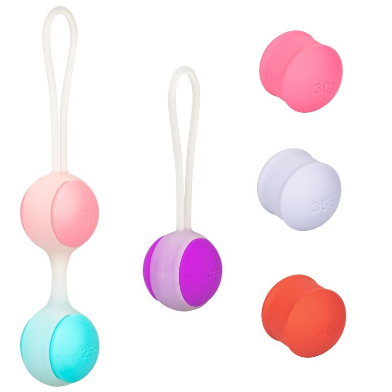CALEXOTICS - SHE-OLOGY SET DE BOLAS KEGEL INTERCAMBIÁVEIS