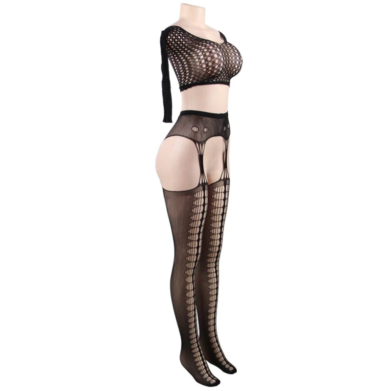 BODYSTOCKING TOP MANGA LONGA - Sex Shop Sexy