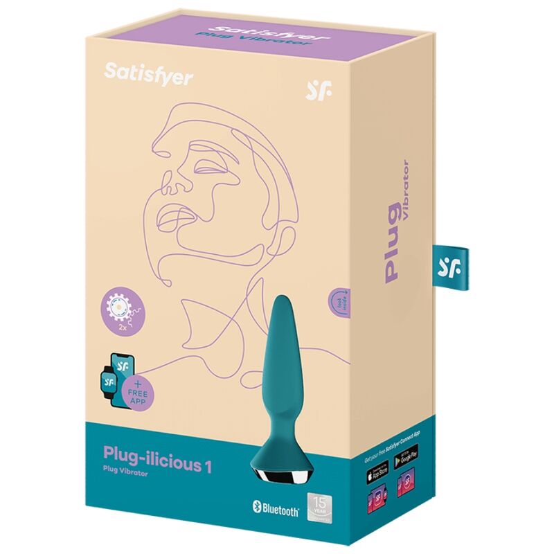 Satisfyer - Vibrador Plug Ilicious 2 Plug Verde