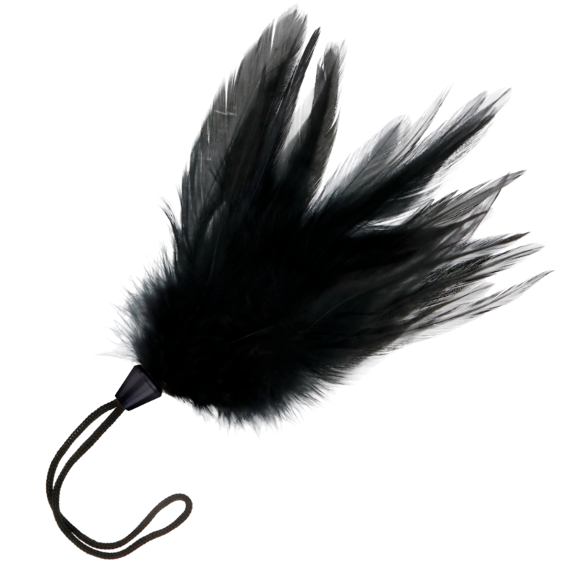 DARKNESS - PLUMA ESTIMULADORA PRETA 17 CM