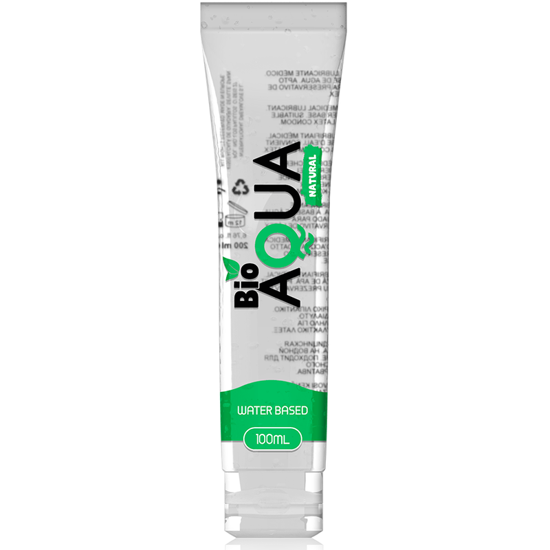 BIOAQUA - LUBRIFICANTE INGREDIENTES NATURAIS BASE ÁGUA 100 ML